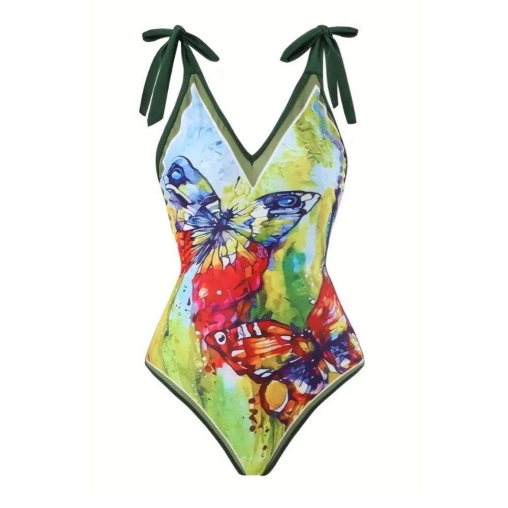 One Piece Swimsuit with Coordinating Wrap Sarong Coverup NWT - Picture 3 of 15